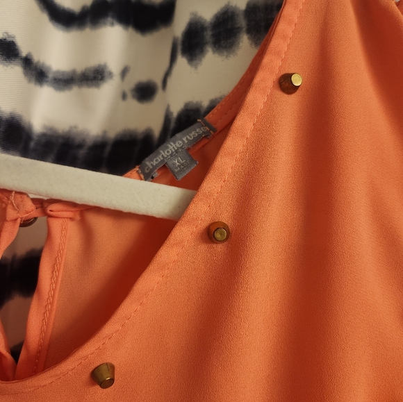 Charlotte Ruse peach blouse - Picture 4 of 4